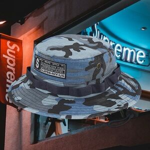 Supreme Military Boonie Hat blue camo